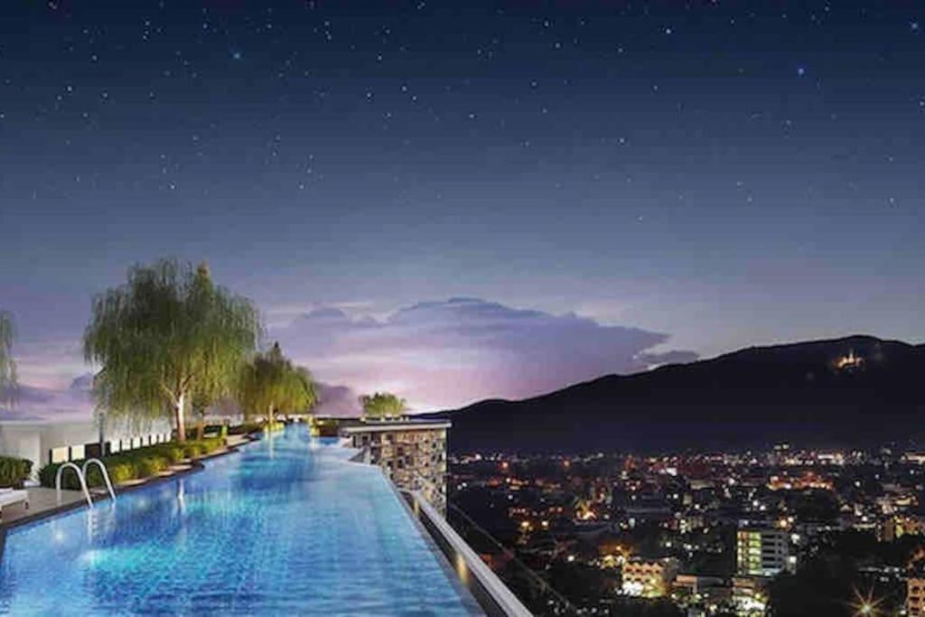 Appartement Astra Sky River无边泳池奢华温馨97㎡大三卧山景套房 à Chiang Mai Extérieur photo